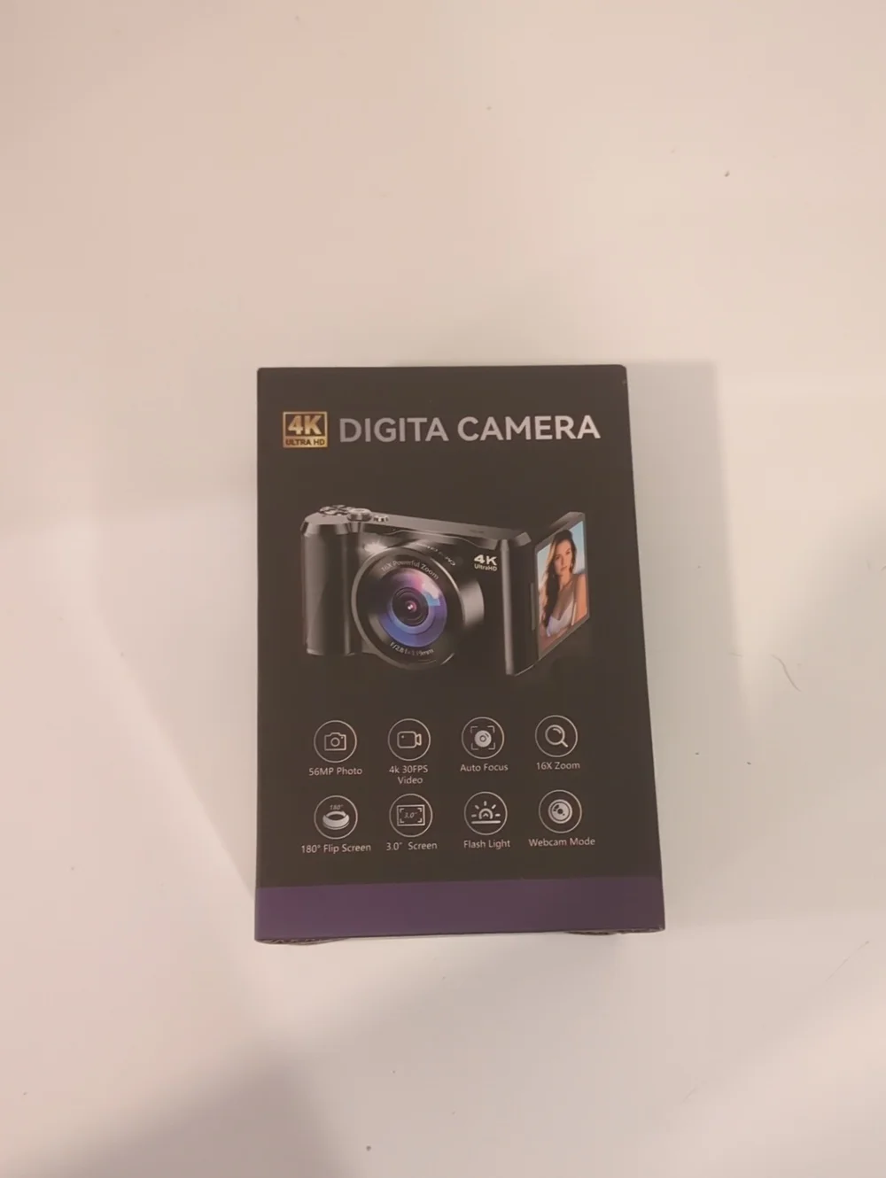 4K Digital Camera – Black Kids Toy Camera